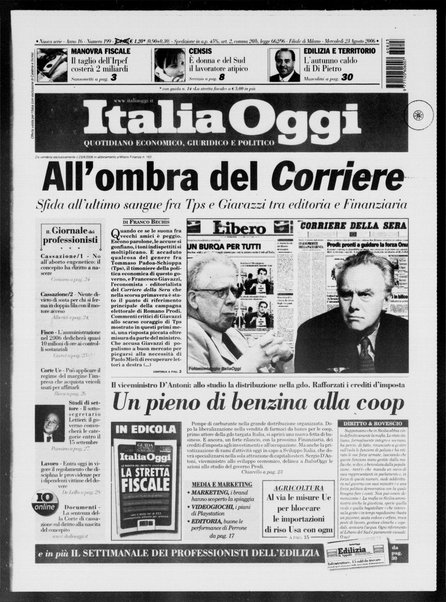 Italia oggi : quotidiano di economia finanza e politica